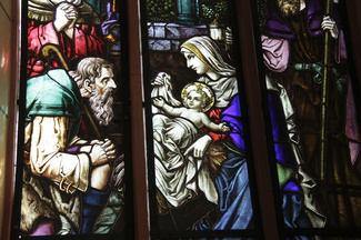 Kirche Irmelshausen Weihnachtsfenster