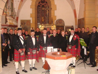 Konzert mit Pipes and Drums
